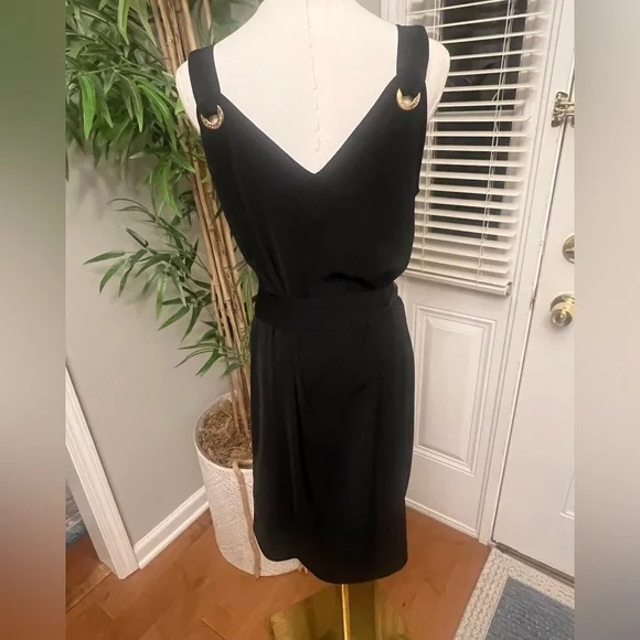 NWT Michael Kors Black Dress Size Medium - Picture 4 of 6